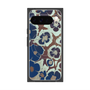 Premium Square Case with Pixelsnap［ y2k(Year2000) - Flower - Brown Navy ］