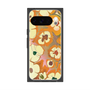Premium Square Case with Pixelsnap［ y2k(Year2000) - Flower - Orange Pink ］