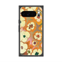 Premium Square Case with Pixelsnap［ y2k(Year2000) - Flower - Orange Pink ］