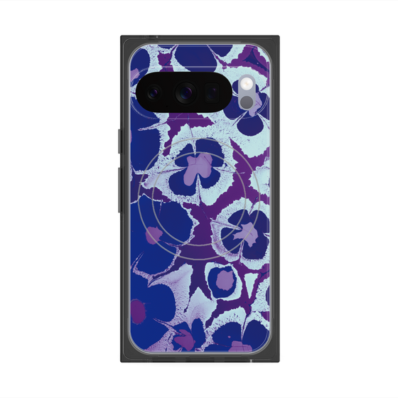 Premium Square Case with Pixelsnap［ y2k(Year2000) - Flower - Rich Purple ］