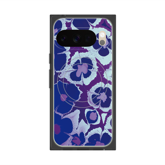 Premium Square Case with Pixelsnap［ y2k(Year2000) - Flower - Rich Purple ］