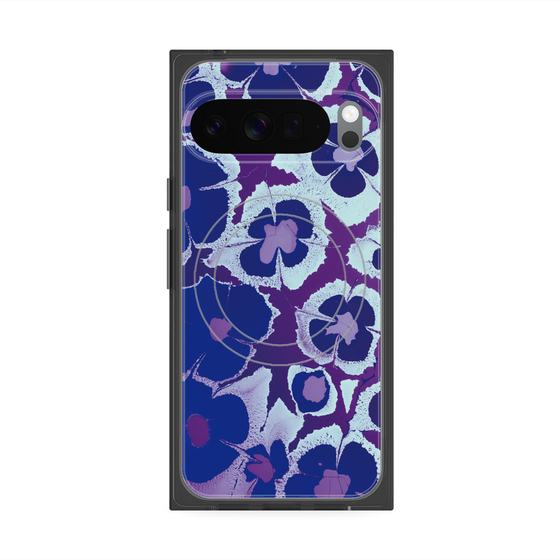 Premium Square Case with Pixelsnap［ y2k(Year2000) - Flower - Rich Purple ］