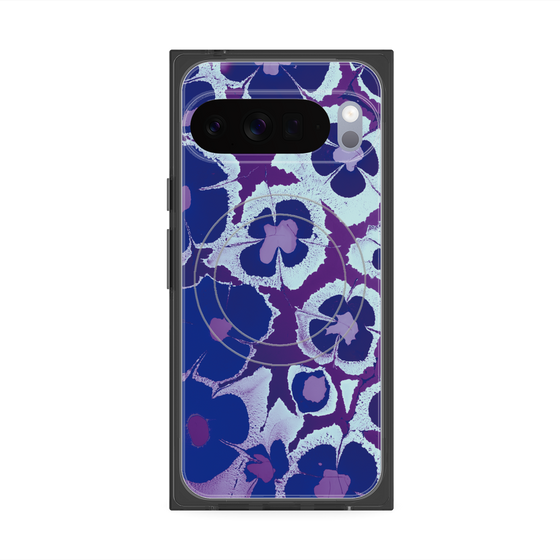 Premium Square Case with Pixelsnap［ y2k(Year2000) - Flower - Rich Purple ］