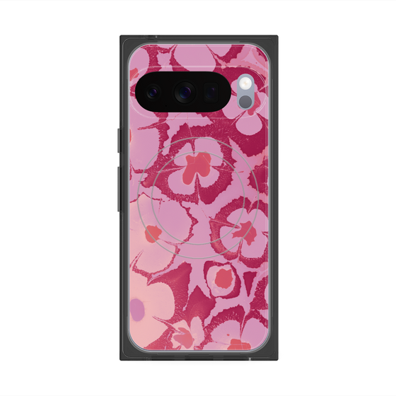 Premium Square Case with Pixelsnap［ y2k(Year2000) - Flower - Cutie Pink ］