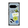 Premium Square Case with Pixelsnap［ Playful sticker - Dusty Blue ］