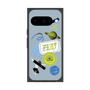Premium Square Case with Pixelsnap［ Playful sticker - Dusty Blue ］