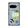 Premium Square Case with Pixelsnap［ Playful sticker - Dusty Blue ］