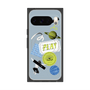 Premium Square Case with Pixelsnap［ Playful sticker - Dusty Blue ］