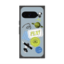 Premium Square Case with Pixelsnap［ Playful sticker - Dusty Blue ］