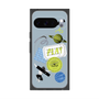 Premium Square Case with Pixelsnap［ Playful sticker - Dusty Blue ］