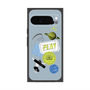 Premium Square Case with Pixelsnap［ Playful sticker - Dusty Blue ］