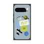 Premium Square Case with Pixelsnap［ Playful sticker - Dusty Blue ］