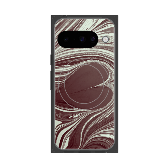 Premium Square Case with Pixelsnap［ y2k(Year2000) - Heart - Chocolate Mint ］