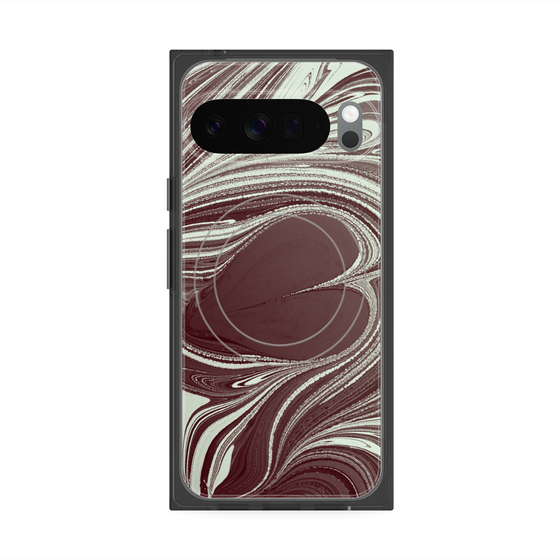 Premium Square Case with Pixelsnap［ y2k(Year2000) - Heart - Chocolate Mint ］