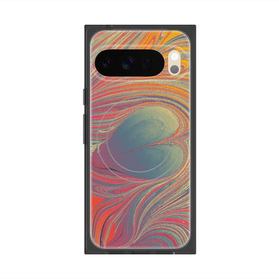 Premium Square Case with Pixelsnap［ y2k(Year2000) - Heart - Psychedelic Pink ］