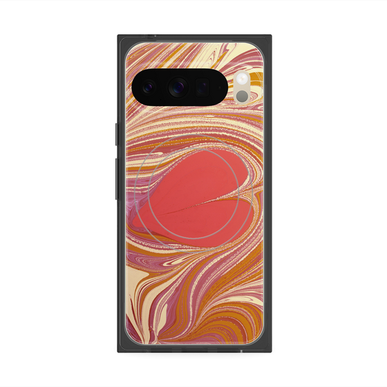 Premium Square Case with Pixelsnap［ y2k(Year2000) - Heart - Mixed Pink ］