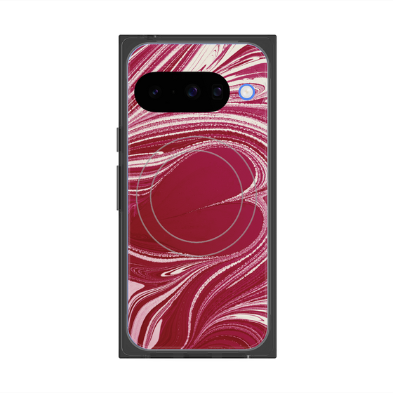 Premium Square Case with Pixelsnap［ y2k(Year2000) - Heart - Vivid Pink ］
