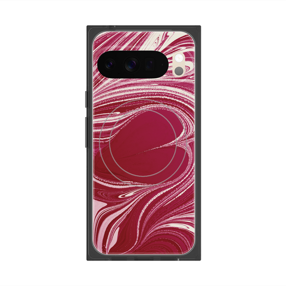 Premium Square Case with Pixelsnap［ y2k(Year2000) - Heart - Vivid Pink ］
