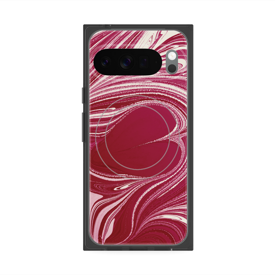 Premium Square Case with Pixelsnap［ y2k(Year2000) - Heart - Vivid Pink ］