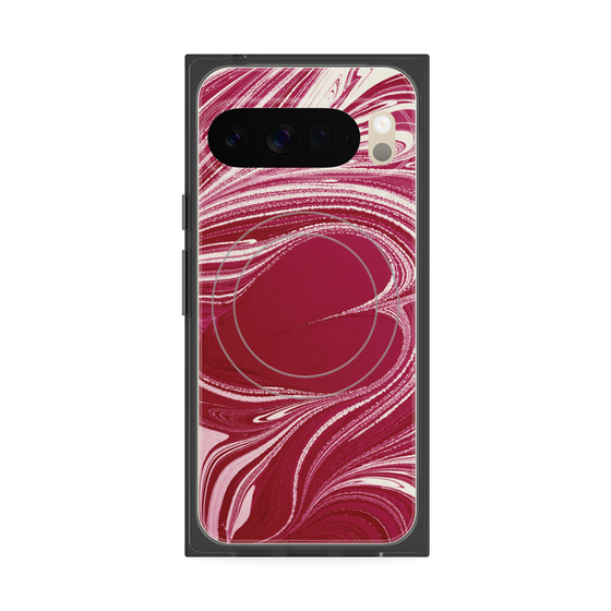 Premium Square Case with Pixelsnap［ y2k(Year2000) - Heart - Vivid Pink ］
