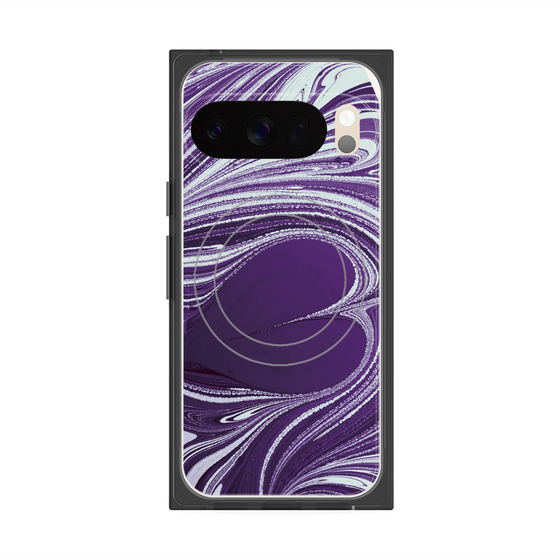 Premium Square Case with Pixelsnap［ y2k(Year2000) - Heart - Rich Purple ］