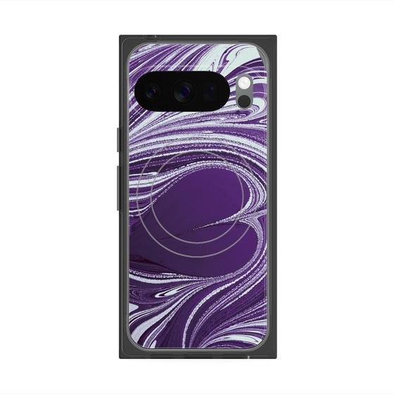 Premium Square Case with Pixelsnap［ y2k(Year2000) - Heart - Rich Purple ］