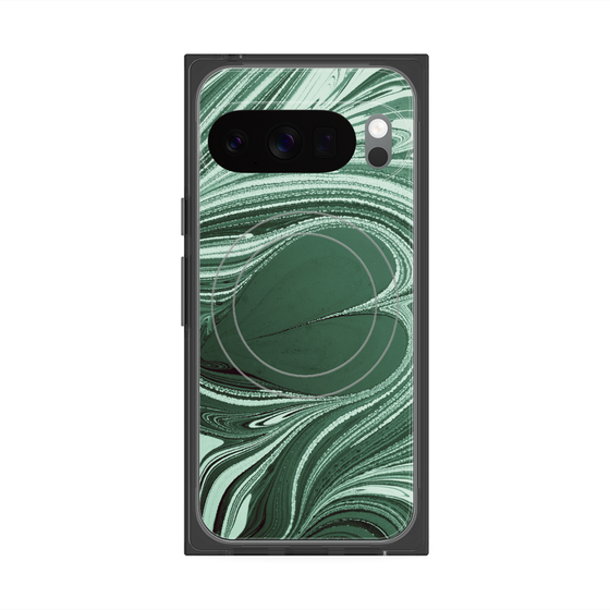 Premium Square Case with Pixelsnap［ y2k(Year2000) - Heart - Full Green ］