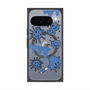 Premium Square Case with Pixelsnap［ PAINTING SMILE Blue ］