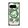 Premium Square Case with Pixelsnap［ PAINTING SMILE Green ］