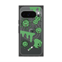 Premium Square Case with Pixelsnap［ PAINTING SMILE Green ］