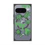 Premium Square Case with Pixelsnap［ PAINTING SMILE Green ］