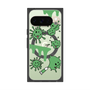 Premium Square Case with Pixelsnap［ PAINTING SMILE Green ］