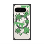 Premium Square Case with Pixelsnap［ PAINTING SMILE Green ］