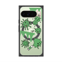 Premium Square Case with Pixelsnap［ PAINTING SMILE Green ］