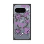 Premium Square Case with Pixelsnap［ PAINTING SMILE Purple ］