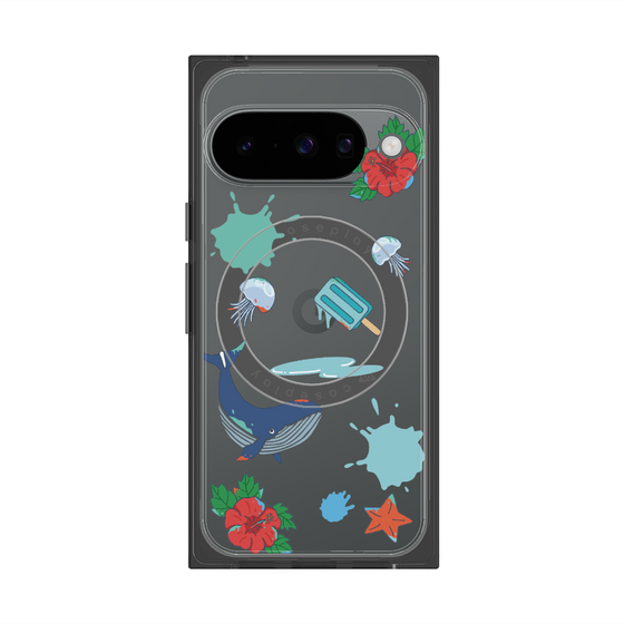 Premium Square Case with Pixelsnap［ DRAWING PAPER Blue ］