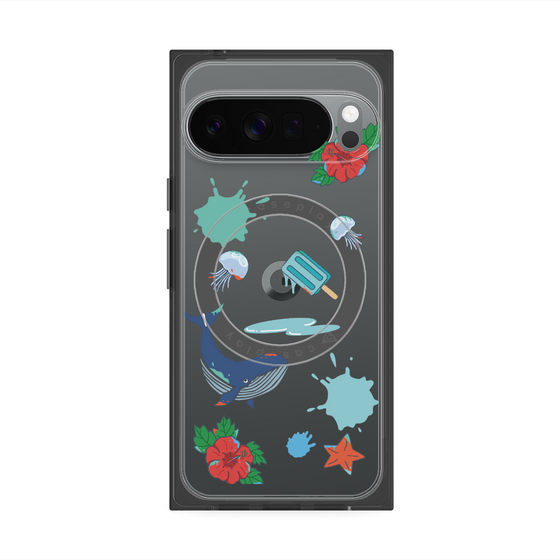 Premium Square Case with Pixelsnap［ DRAWING PAPER Blue ］