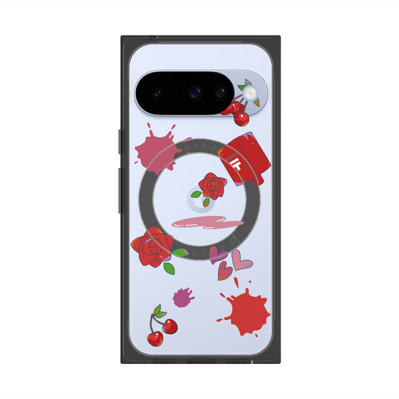 Premium Square Case with Pixelsnap［ DRAWING PAPER Red ］