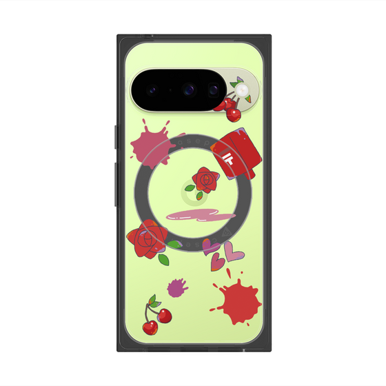 Premium Square Case with Pixelsnap［ DRAWING PAPER Red ］