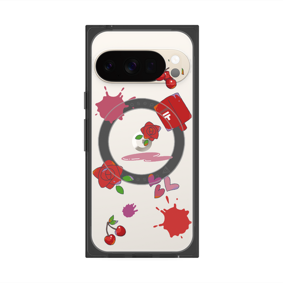 Premium Square Case with Pixelsnap［ DRAWING PAPER Red ］