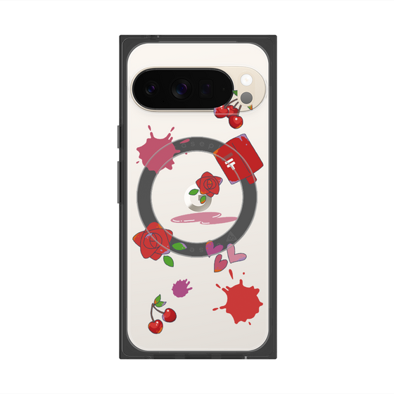 Premium Square Case with Pixelsnap［ DRAWING PAPER Red ］