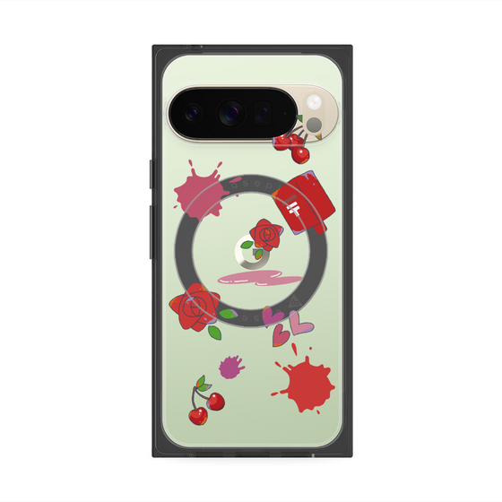 Premium Square Case with Pixelsnap［ DRAWING PAPER Red ］