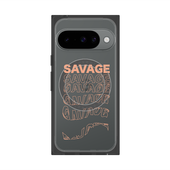 Premium Square Case with Pixelsnap［ SAVAGE Orange ］