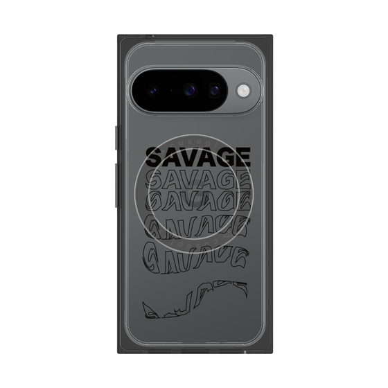 Premium Square Case with Pixelsnap［ SAVAGE Black ］