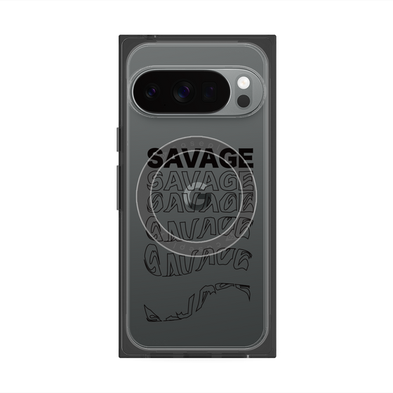 Premium Square Case with Pixelsnap［ SAVAGE Black ］
