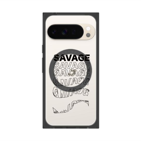 Premium Square Case with Pixelsnap［ SAVAGE Black ］