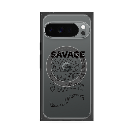 Premium Square Case with Pixelsnap［ SAVAGE Black ］