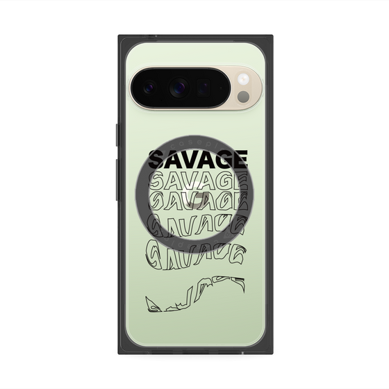 Premium Square Case with Pixelsnap［ SAVAGE Black ］