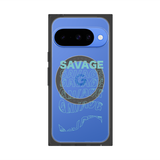 Premium Square Case with Pixelsnap［ SAVAGE Blue ］