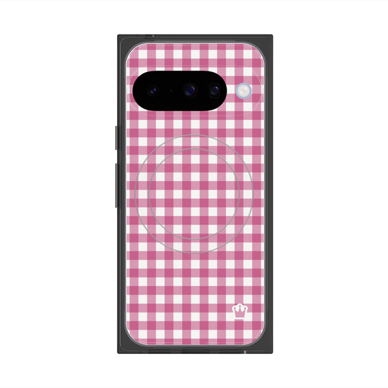 Premium Square Case with Pixelsnap［ Checkered Pink ］